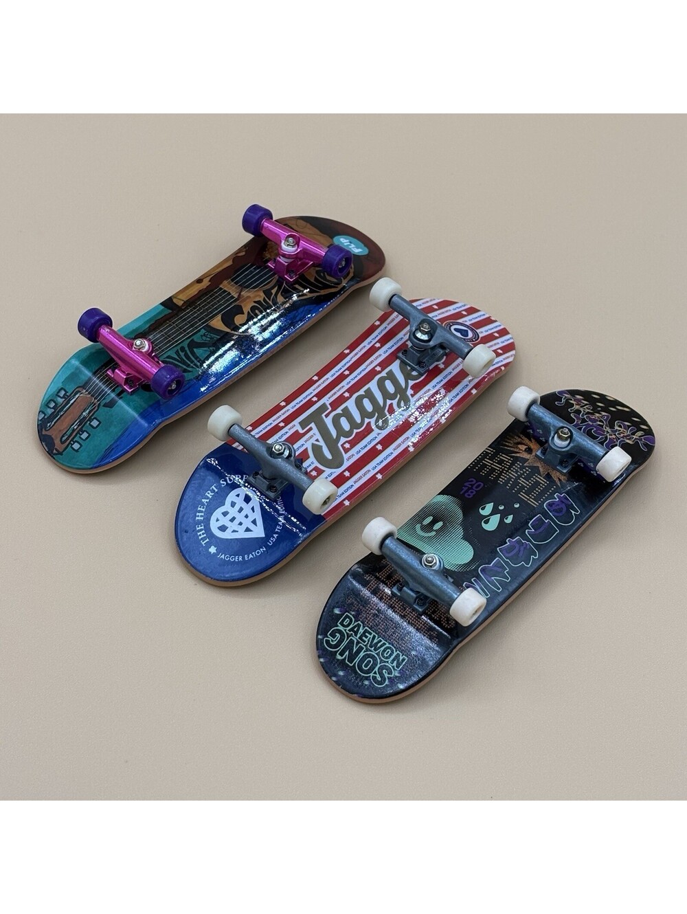 Tech Deck Fingerboard Lot David Gonzalez Daewon Song Jagger Eaton 3 Boards